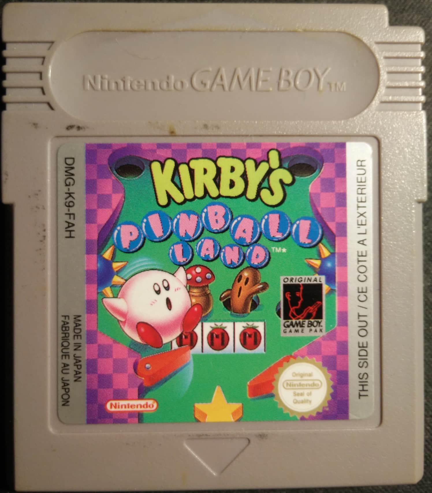 Kirby's Pinball Land (USA, Europe): Entry #1 [max-m] - Game Boy hardware  database
