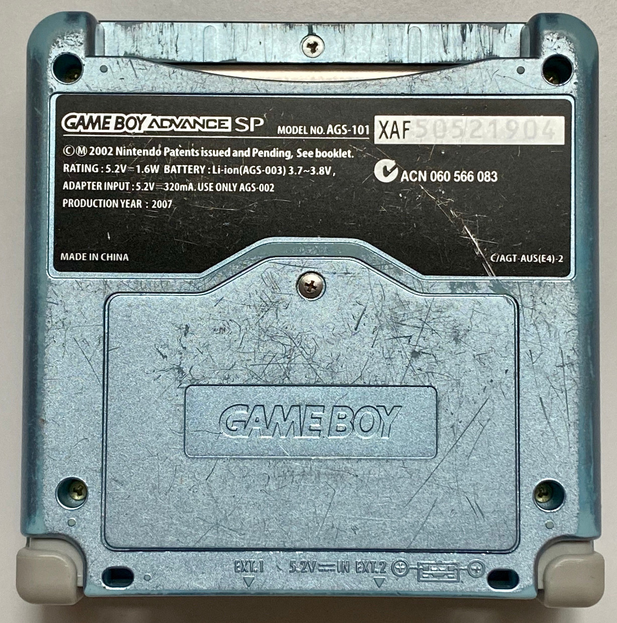 Game Boy Advance SP AGS Game Boy Hardware Database